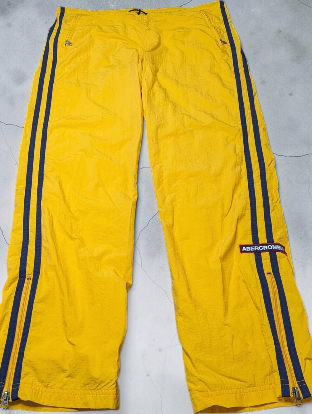 Vintage Abercrombie & Fitch Striped Windbreaker Track Pants Relaxed Fit 40W